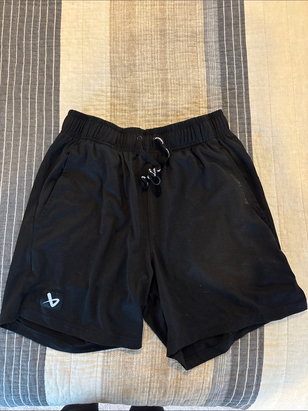 Bauer Black Athletic Drawstring Team shorts